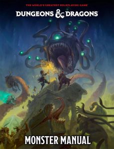 The cover of the 2024 Dungeons and Dragons Monster Manual 